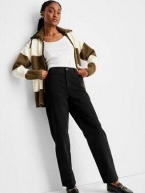 Future Collective x Reese Blutstein Yoke Seam High Rise Straight Denim Pant